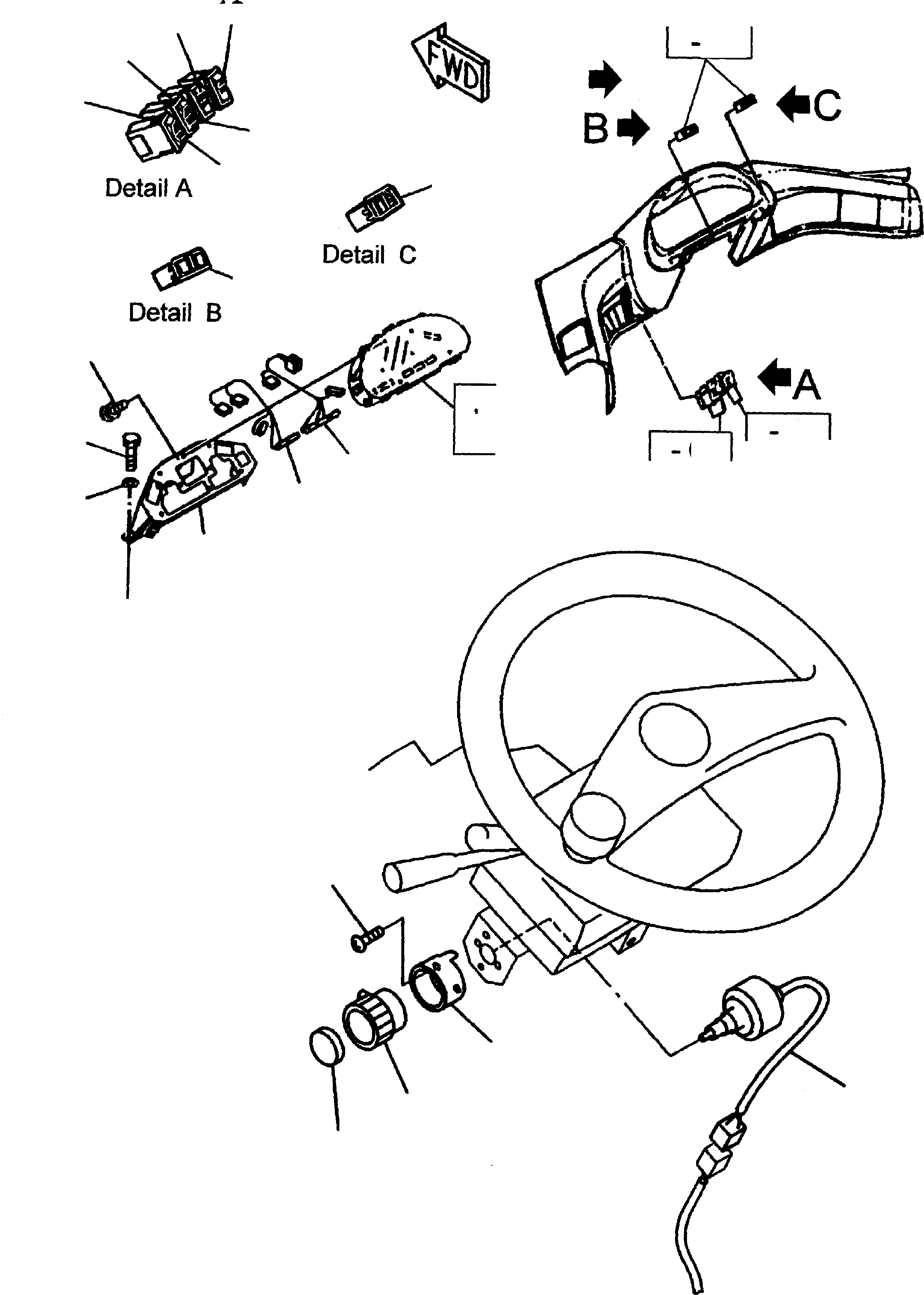 Схема запчастей Komatsu WA470-5 - INSTRUMENT КОРПУС И ATTACHING ЧАСТИ ЭЛЕКТРИЧ. СИСТЕМА