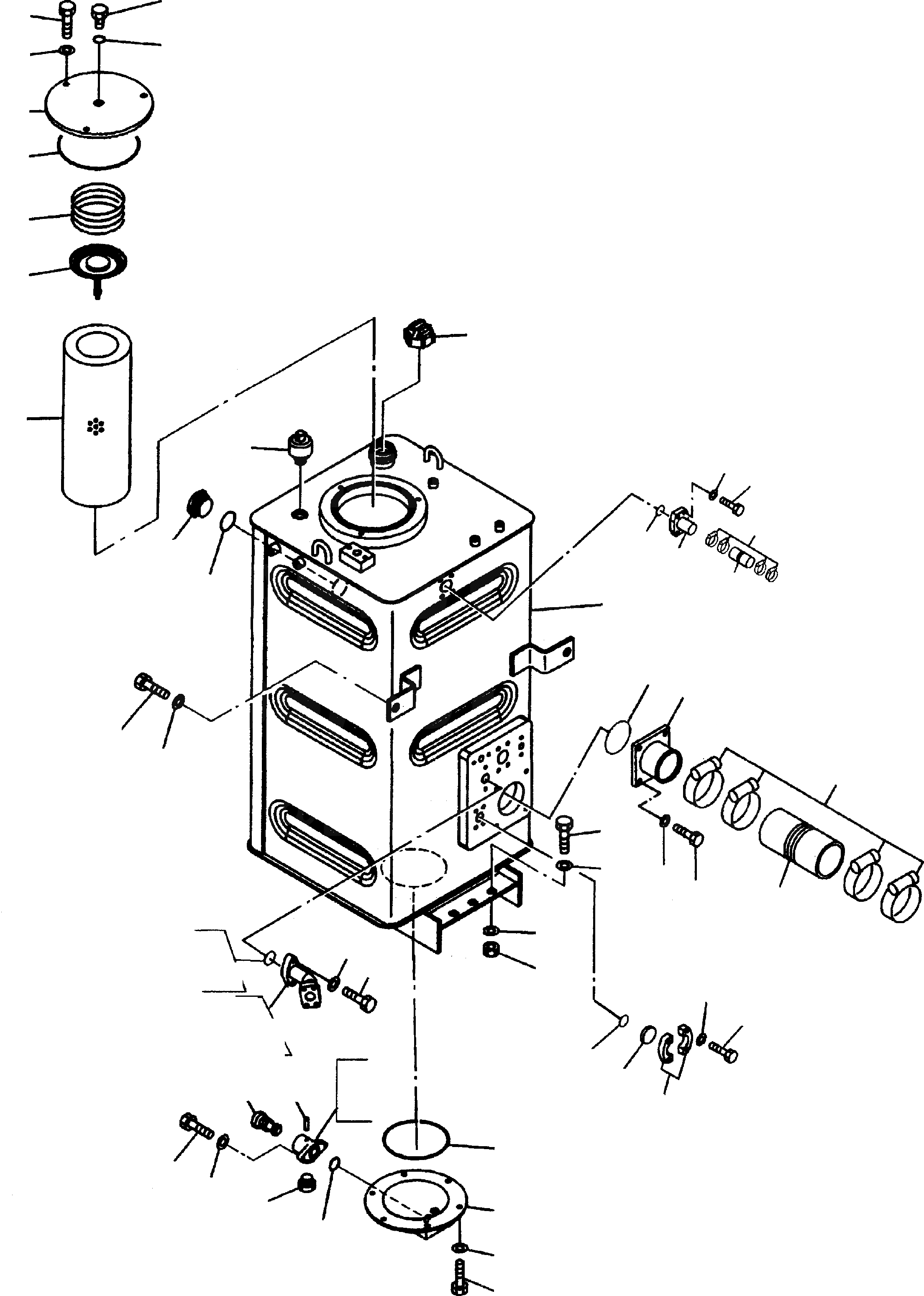 Схема запчастей Komatsu WA470-5 - МАСЛ. БАК ГИДРАВЛИКА