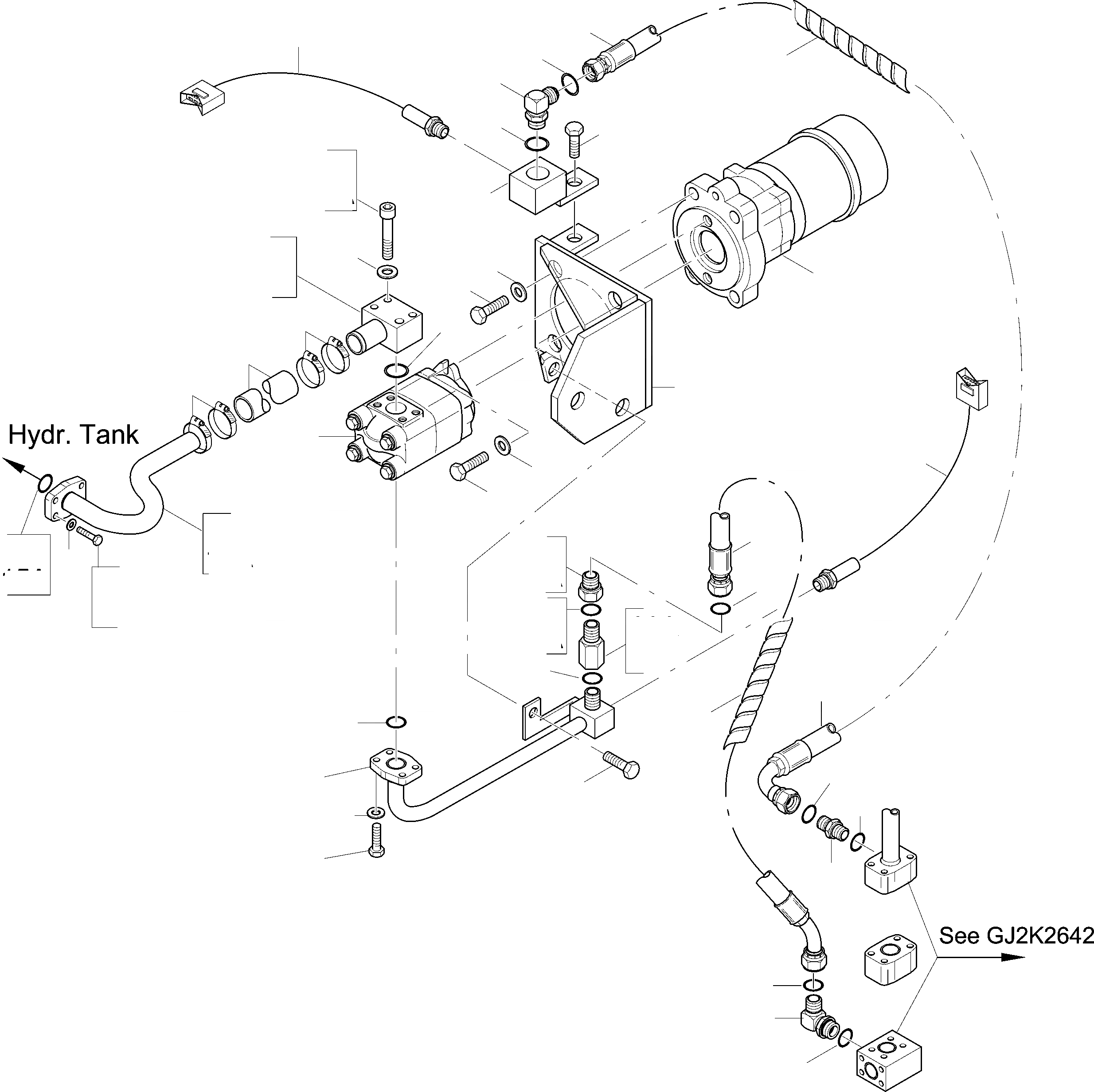 Схема запчастей Komatsu WA470-5 - ЭКСТРЕНН. НАСОС РУЛЕВ. УПРАВЛ-Я И ТРУБЫS 7 РУЛЕВ. УПРАВЛЕНИЕ