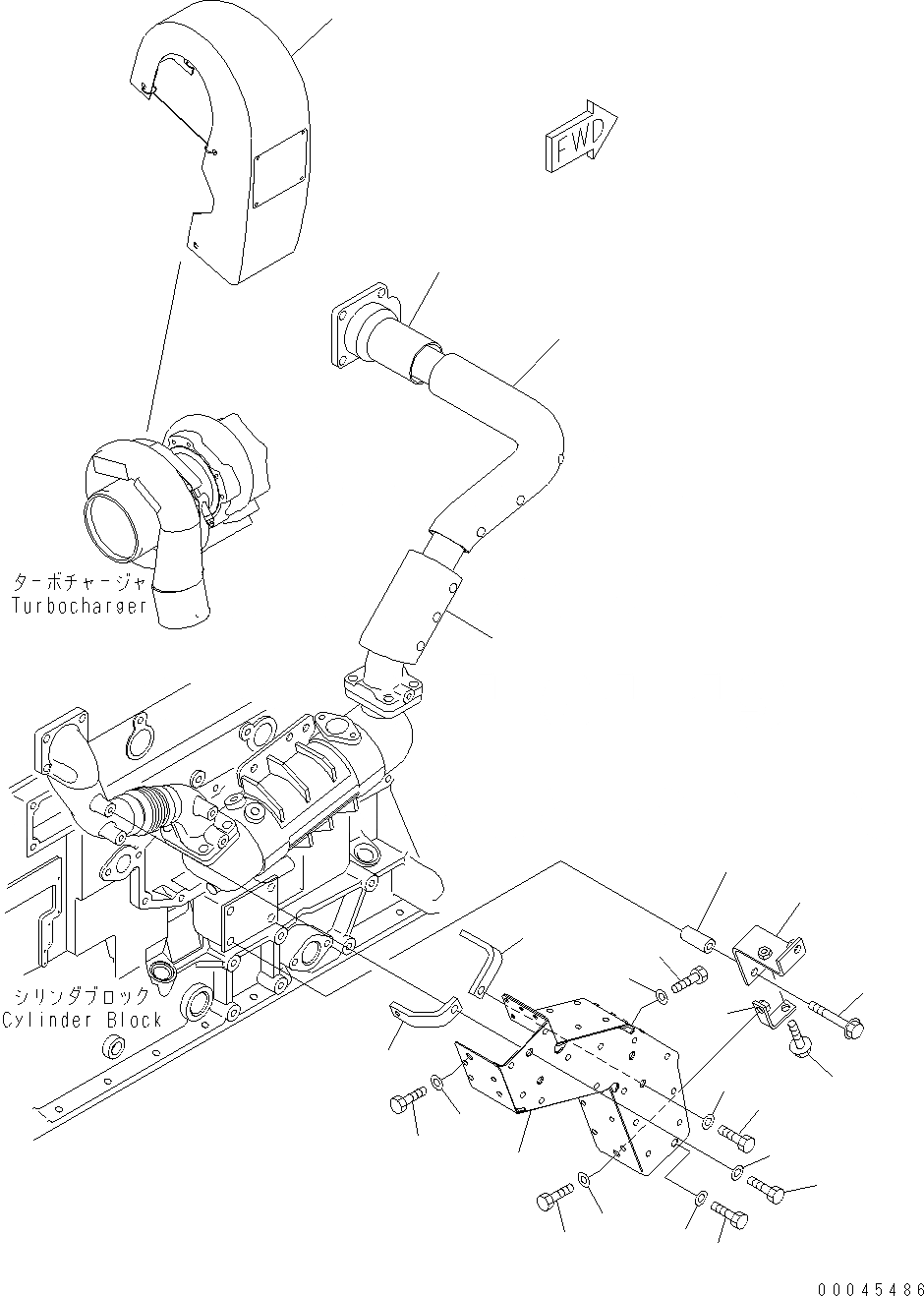 Схема запчастей Komatsu WA470-6 - ТЕРМОЗАЩИТА AA ДВИГАТЕЛЬ