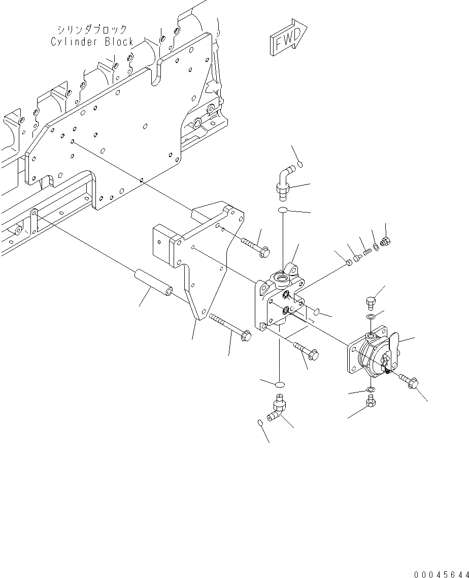 Схема запчастей Komatsu WA470-6 - PОБОД КОЛЕСАING НАСОС И ТРУБЫ AA ДВИГАТЕЛЬ