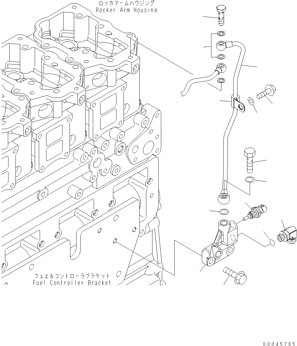 Схема запчастей Komatsu WA470-6 - ВОЗВРАТ ТОПЛИВА AA ДВИГАТЕЛЬ