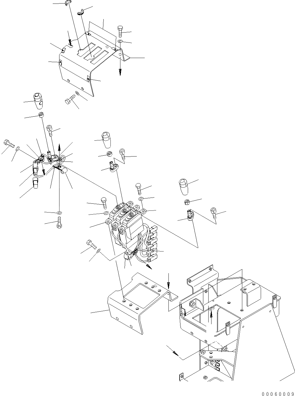 Схема запчастей Komatsu WA470-6 - УПРАВЛЕНИЕ ПОГРУЗКОЙ (3-Х СЕКЦИОНН. EPC) (РЫЧАГ) (ДЛЯ УПРАВЛ-Е ДЖОЙСТИКОМ) K OPERATORґS ОБСТАНОВКА И СИСТЕМА УПРАВЛЕНИЯ