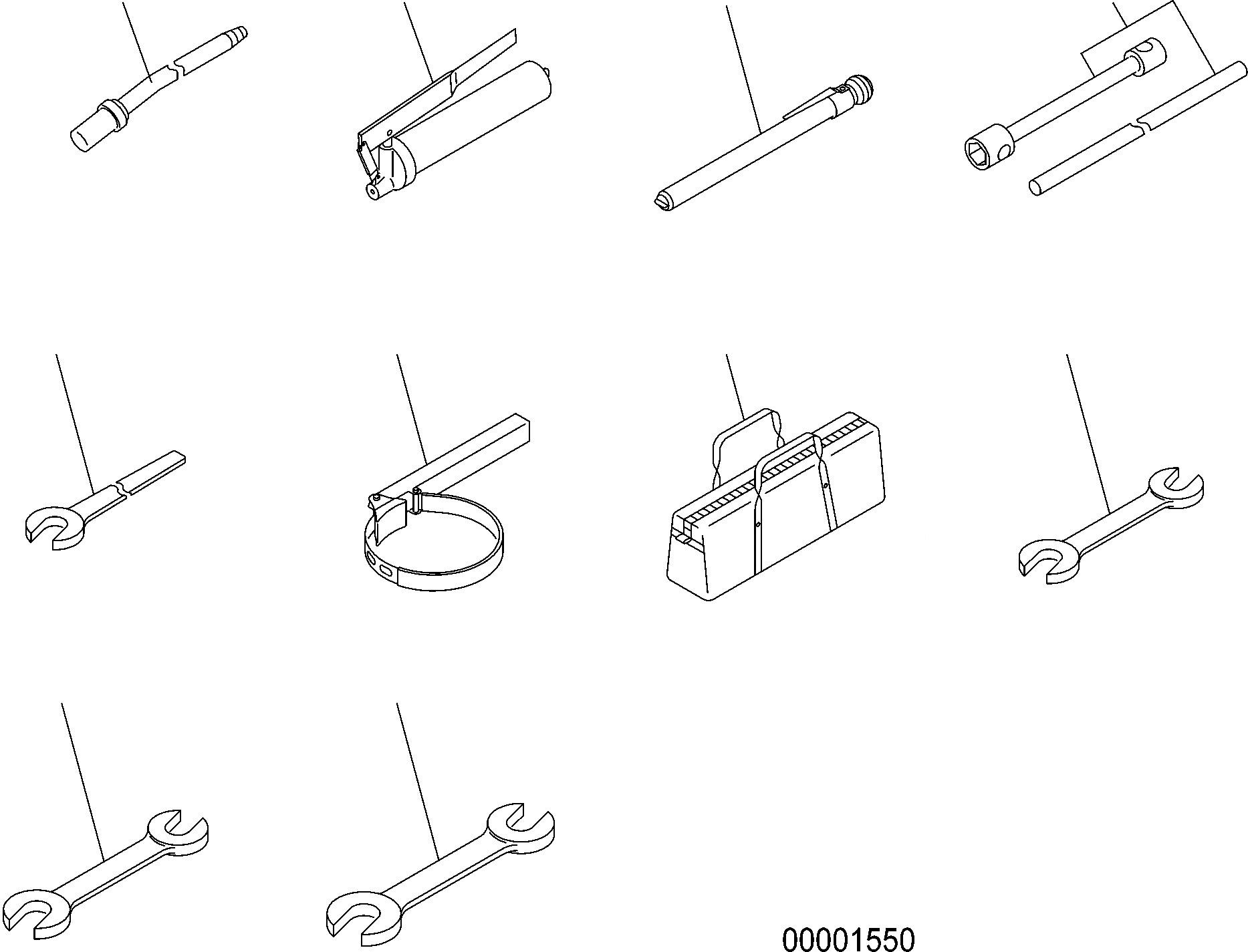 Схема запчастей Komatsu WA470-6 - ИНСТРУМЕНТ KOMATSU (ОПЦ.S) V АКСЕССУАРЫ И ИНСТРУМЕНТ