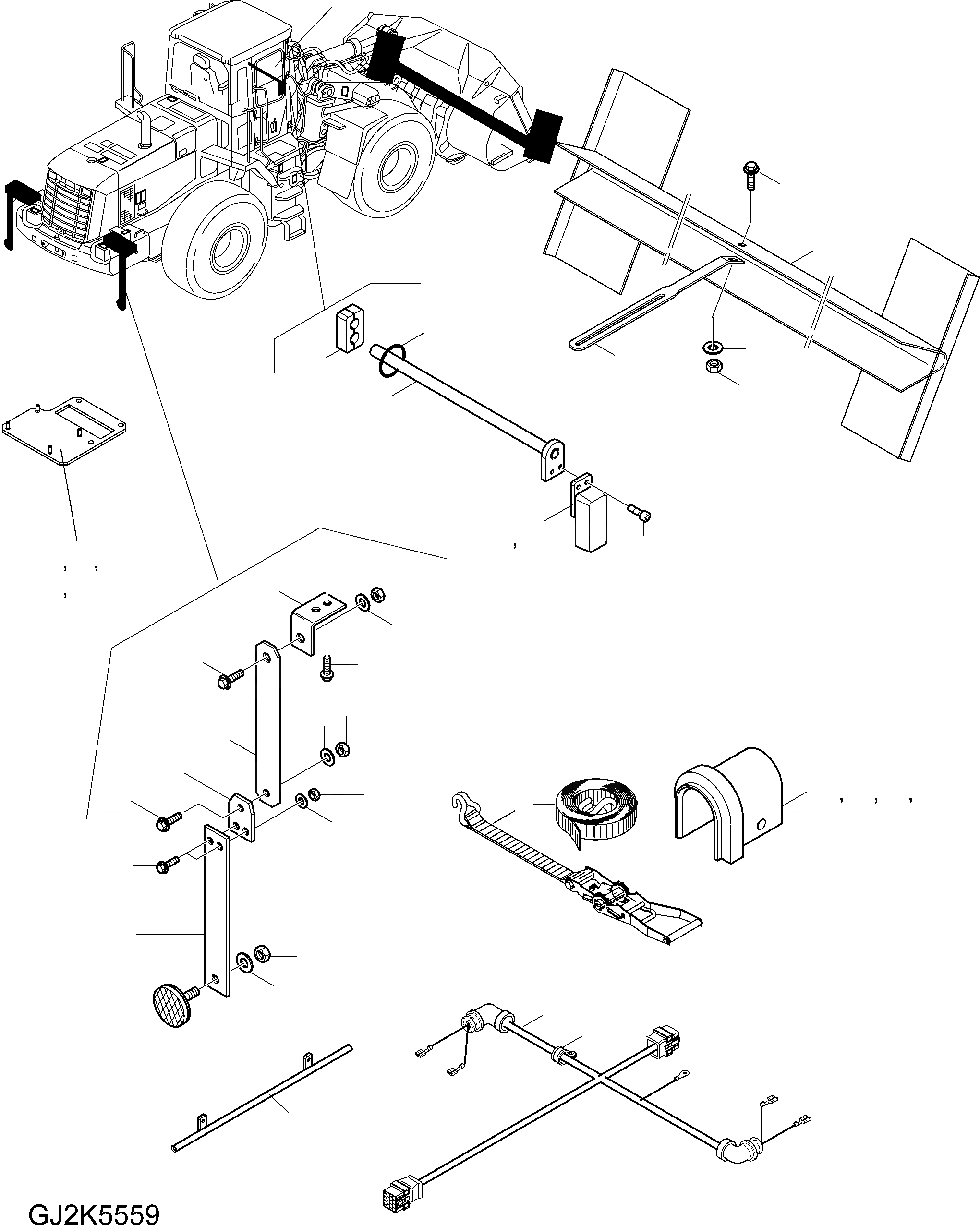 Схема запчастей Komatsu WA470-6 - СПЕЦ. ОБОРУД-Е ITALY (ОПЦ.S) V АКСЕССУАРЫ И ИНСТРУМЕНТ