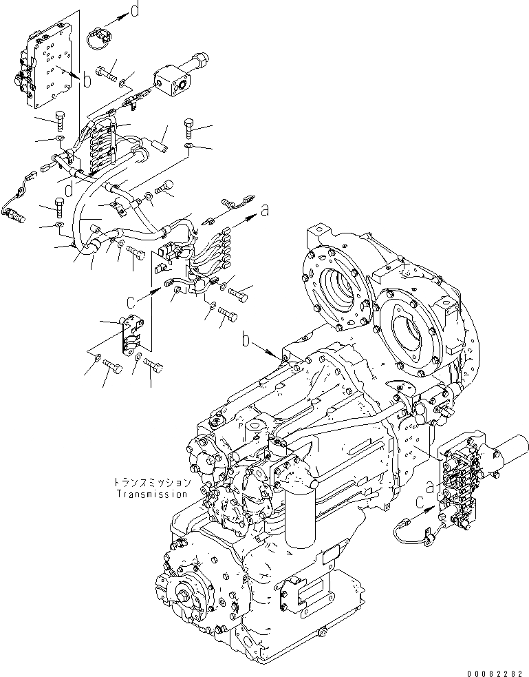 Схема запчастей Komatsu WA480-6 - ТРАНСМИССИЯ (ОНОСЯЩИЕСЯ К НЕЙ ЧАСТИ)(/)(№9-) СИЛОВАЯ ПЕРЕДАЧА