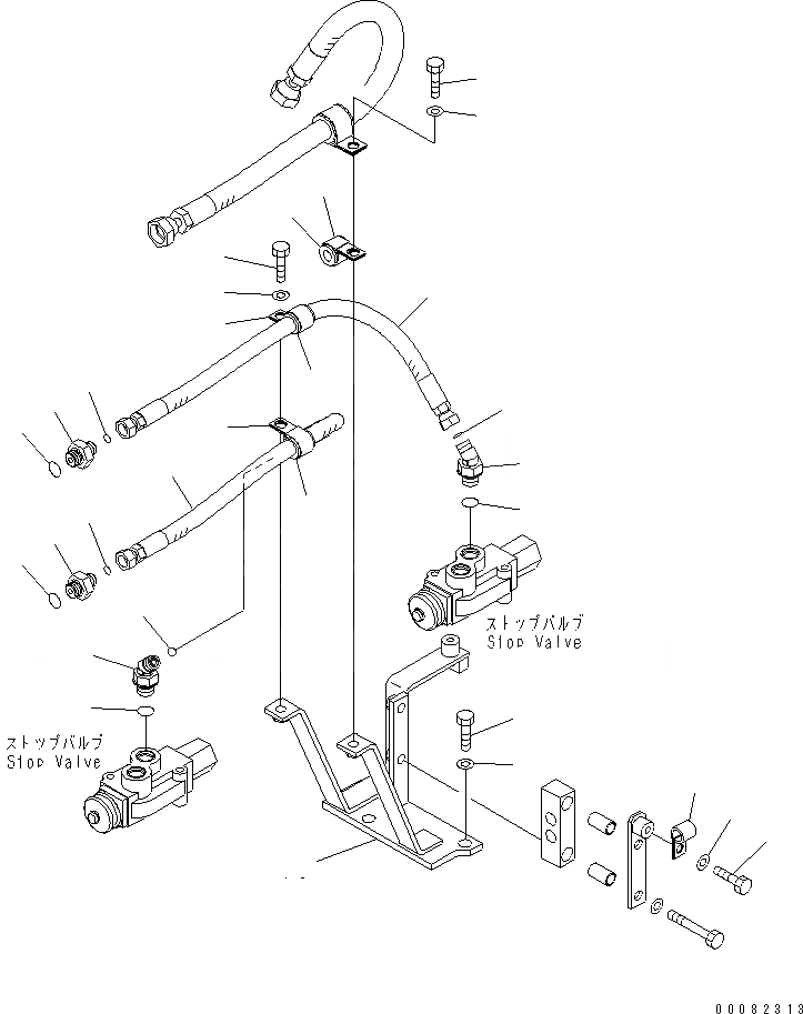 Схема запчастей Komatsu WA480-6 - РУЛЕВ. УПРАВЛЕНИЕ ЛИНИЯ (ORBITROL ТРУБЫ) (ДЛЯ УПРАВЛ-Е ДЖОЙСТИКОМ)(№9-) ГИДРАВЛИКА