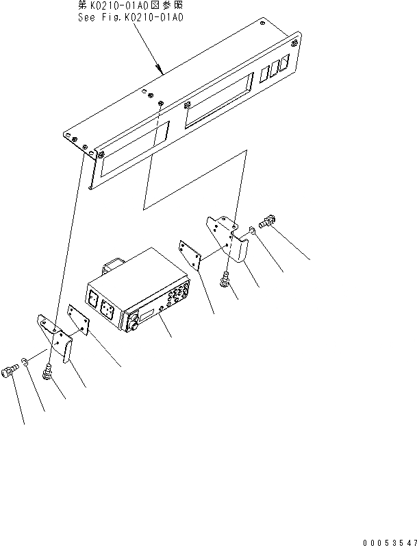 Схема запчастей Komatsu WA480-6 - РАДИО (AM/FM) (ДЛЯ NORTH¤ CENTRAL И ЮЖН. АМЕРИКА)(№8-) КАБИНА ОПЕРАТОРА И СИСТЕМА УПРАВЛЕНИЯ