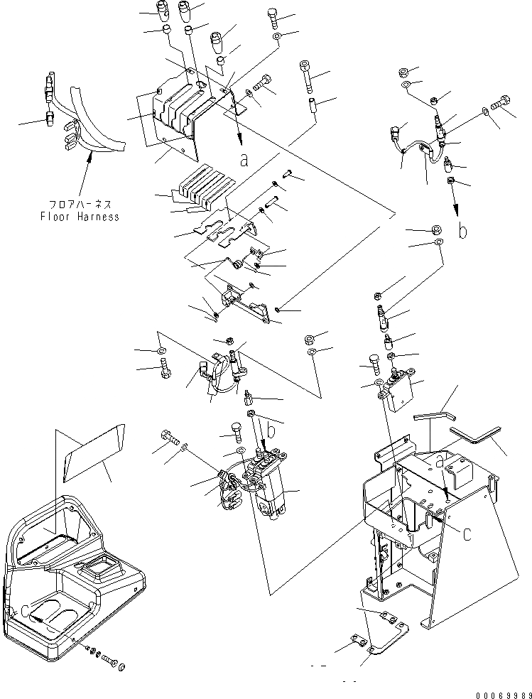 Схема запчастей Komatsu WA480-6 - УПРАВЛЕНИЕ ПОГРУЗКОЙ (РЫЧАГ) (ДЛЯ 3-Х СЕКЦИОНН. КОНТРОЛЬН. КЛАПАН И ПОГРУЗ. METER)(№8-) КАБИНА ОПЕРАТОРА И СИСТЕМА УПРАВЛЕНИЯ