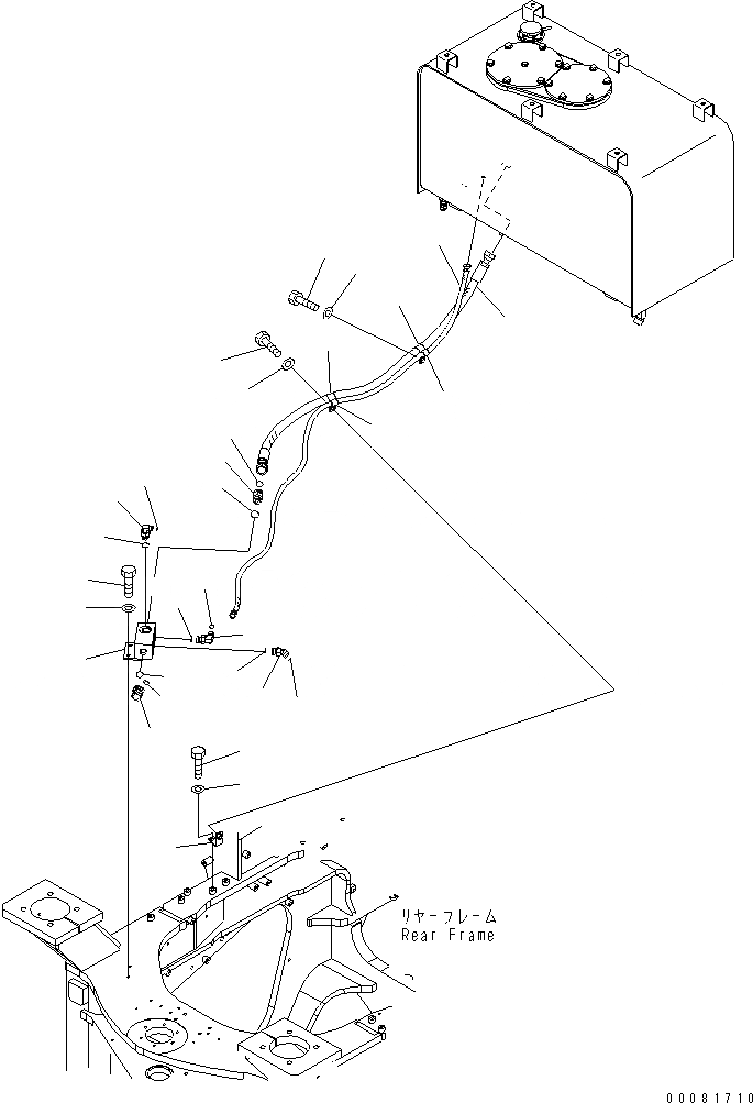Схема запчастей Komatsu WA480-6 - УПРАВЛ-Е ТОРМОЗОМ (ТОРМОЗНОЙ КЛАПАН ТРУБЫ) (ДРЕНАЖН.) (/)(№9-) КАБИНА ОПЕРАТОРА И СИСТЕМА УПРАВЛЕНИЯ
