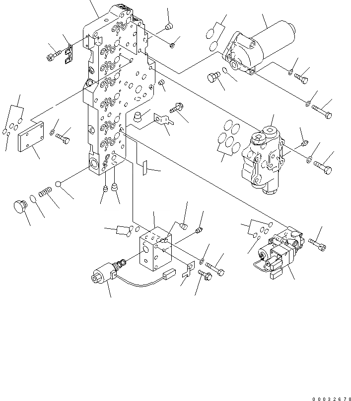Схема запчастей Komatsu WA480-5 - ТРАНСМИССИЯ ОСНОВН. КЛАПАН(№8-) СИЛОВАЯ ПЕРЕДАЧА