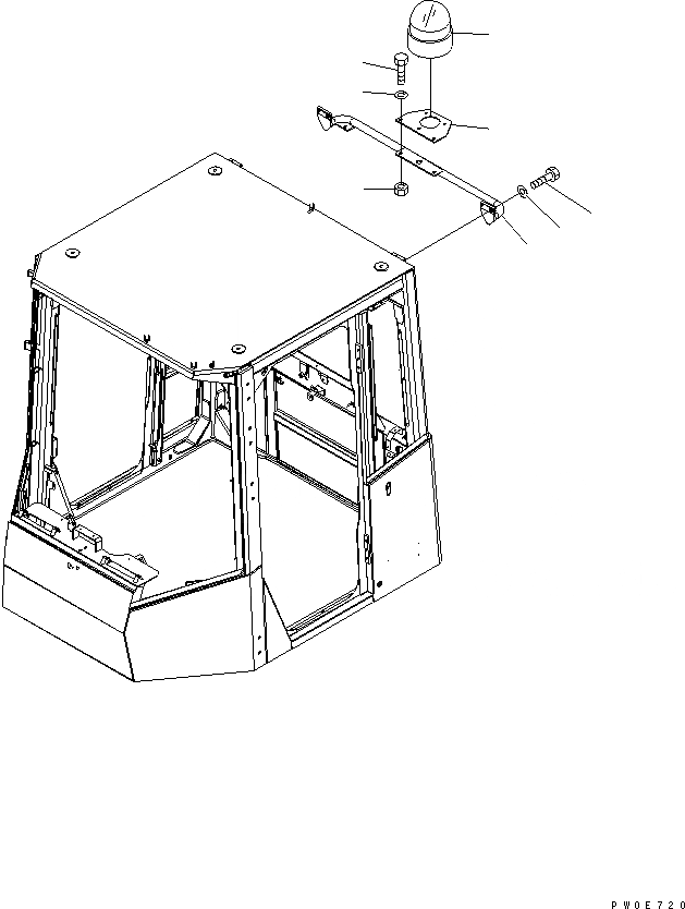 Схема запчастей Komatsu WA480-5 - ПРОБЛЕСК. МАЯК ЭЛЕКТРИКА