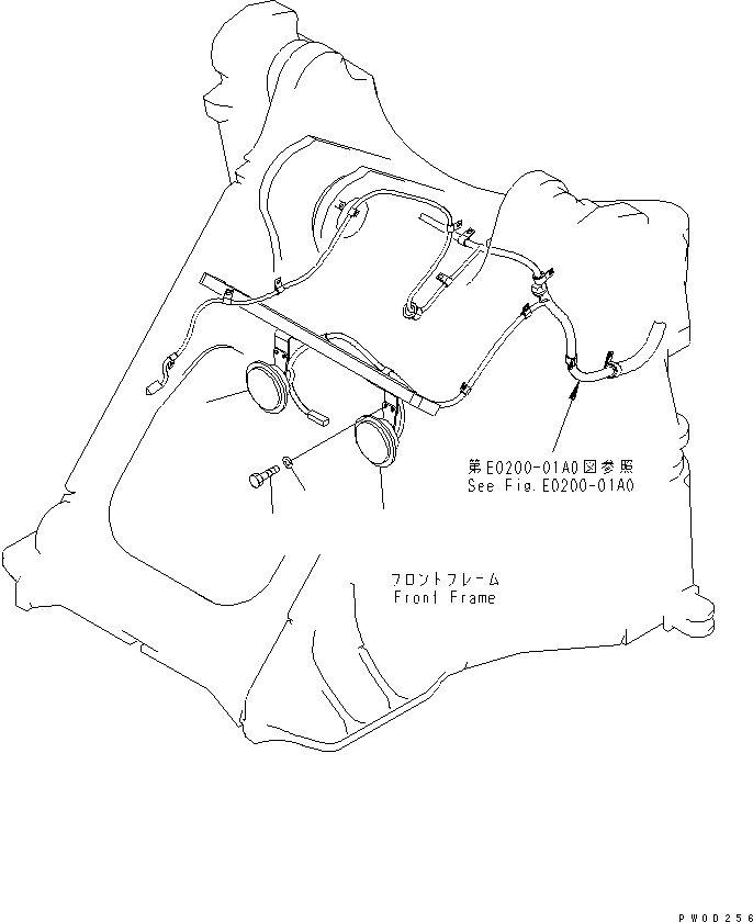 Схема запчастей Komatsu WA480-5 - ЗВУК. СИГНАЛ. ЭЛЕКТРИКА