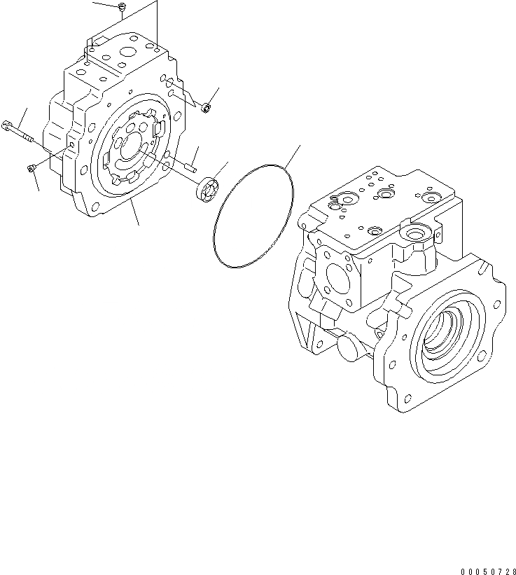 Схема запчастей Komatsu WA480-6 - ГИДР. НАСОС. (ПОГРУЗ.) (/7)(№8-9) ОСНОВН. КОМПОНЕНТЫ И РЕМКОМПЛЕКТЫ