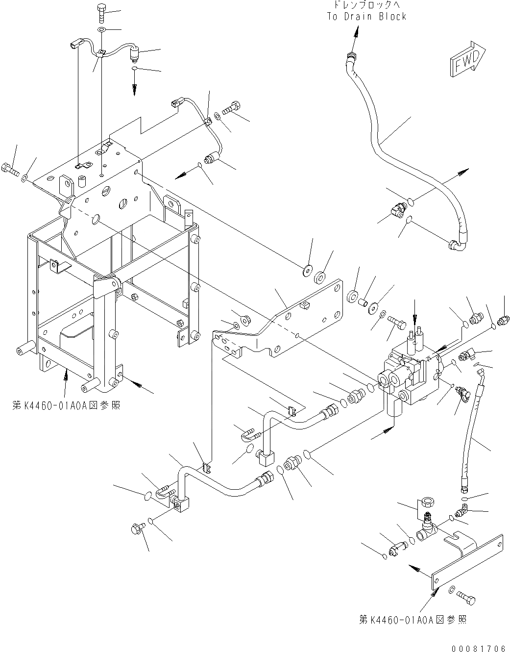 Схема запчастей Komatsu WA480-6 LC - УПРАВЛ-Е ТОРМОЗОМ (КЛАПАН АККУМУЛЯТОРА ЭЛЕМЕНТЫ КРЕПЛЕНИЯ) K OPERATORґS ОБСТАНОВКА И СИСТЕМА УПРАВЛЕНИЯ