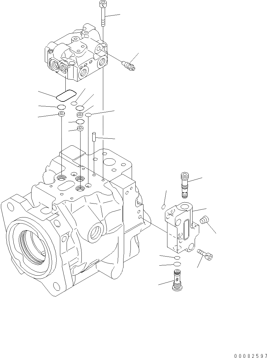 Схема запчастей Komatsu WA480-6 LC - ГИДР. НАСОС. (РУЛЕВ. УПРАВЛЕНИЕ) (/) Y ОСНОВН. КОМПОНЕНТЫ И РЕМКОМПЛЕКТЫ