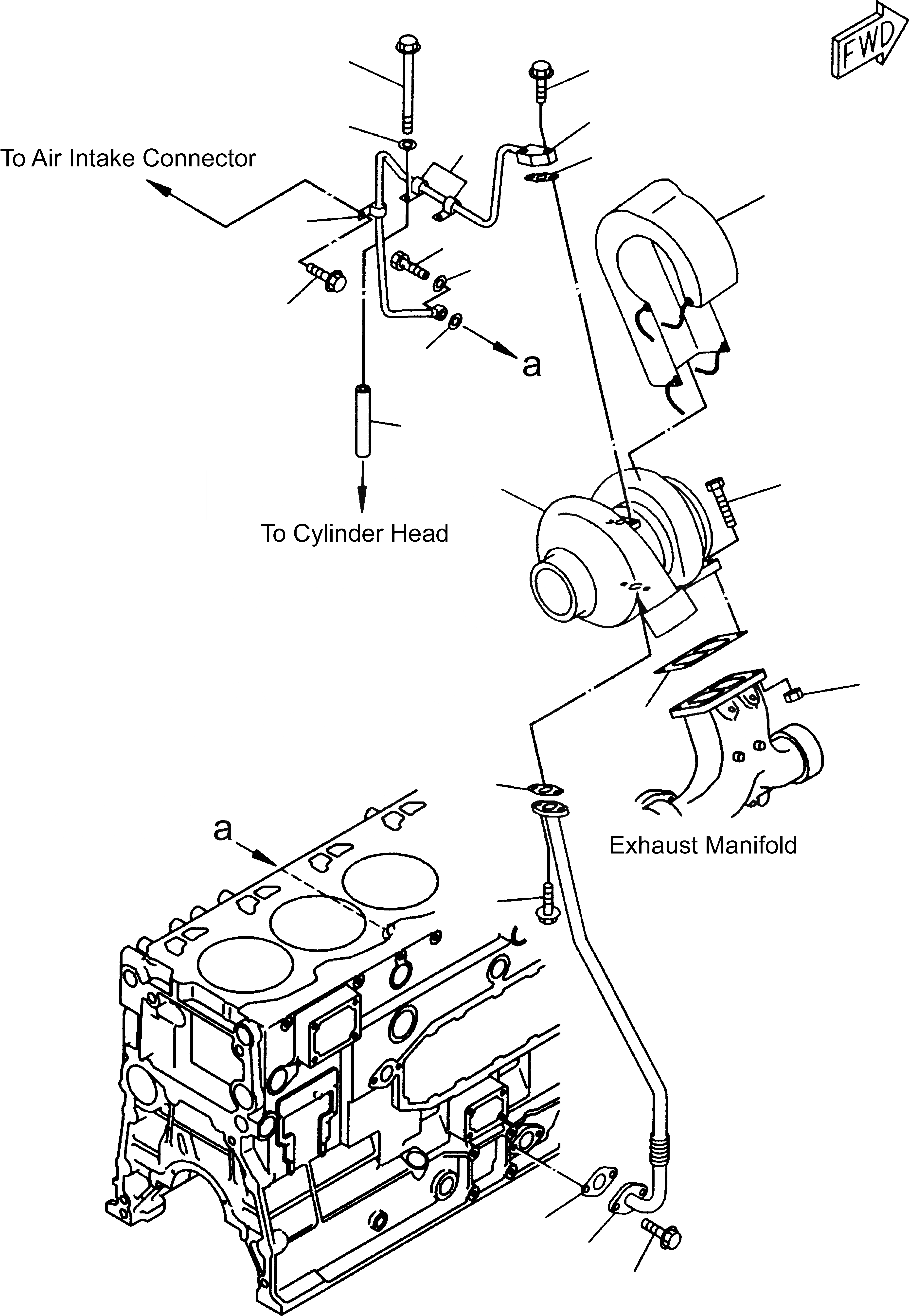 Схема запчастей Komatsu WA480-5 - ТУРБОНАГНЕТАТЕЛЬ ДВИГАТЕЛЬ, КРЕПЛЕНИЕ ДВИГАТЕЛЯ