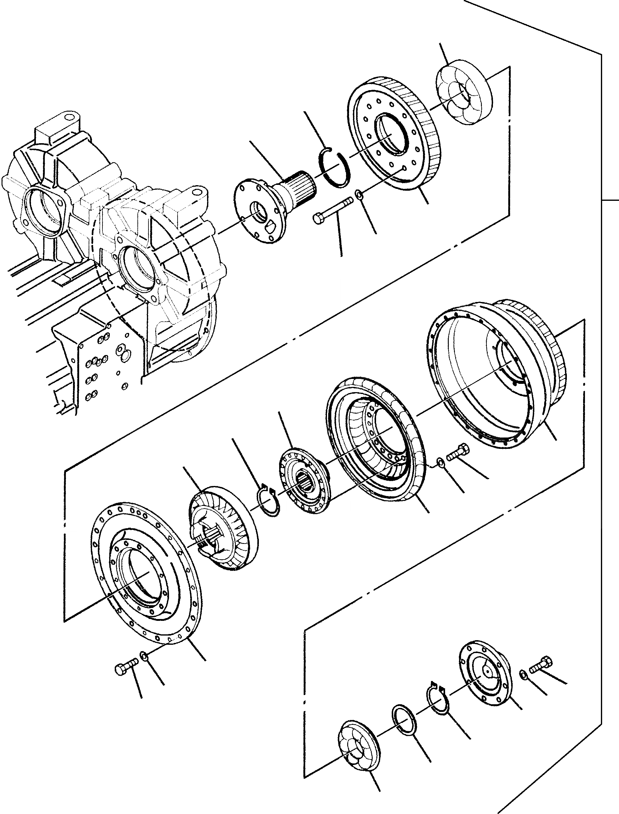 Схема запчастей Komatsu WA480-5 - ГИДРОТРАНСФОРМАТОР ТРАНСМИССИЯ, КРЕСТОВИНА