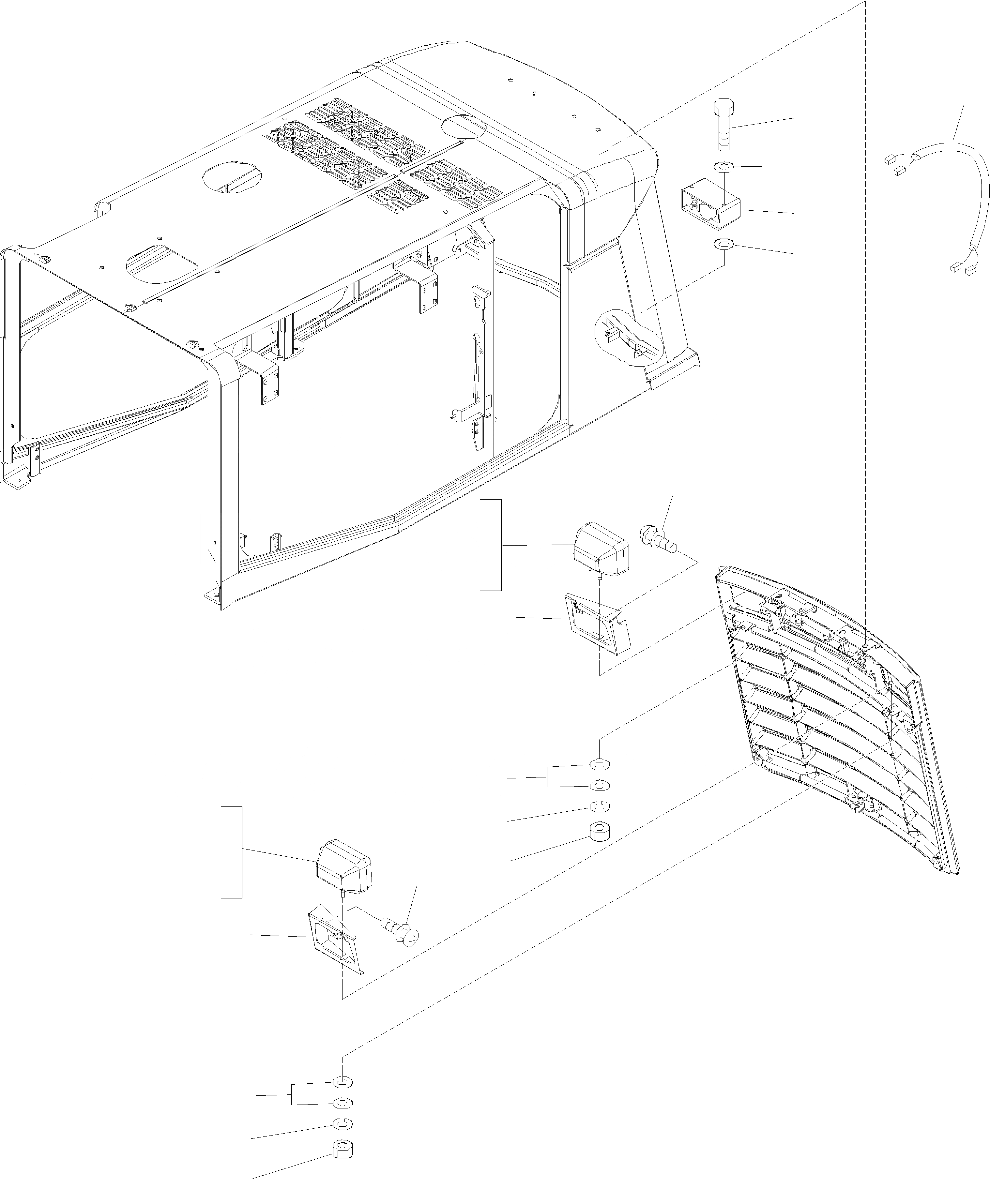 Схема запчастей Komatsu WA480-5 - СИГН. ЗАДН. ХОДА ЭЛЕКТРИЧ. СИСТЕМА