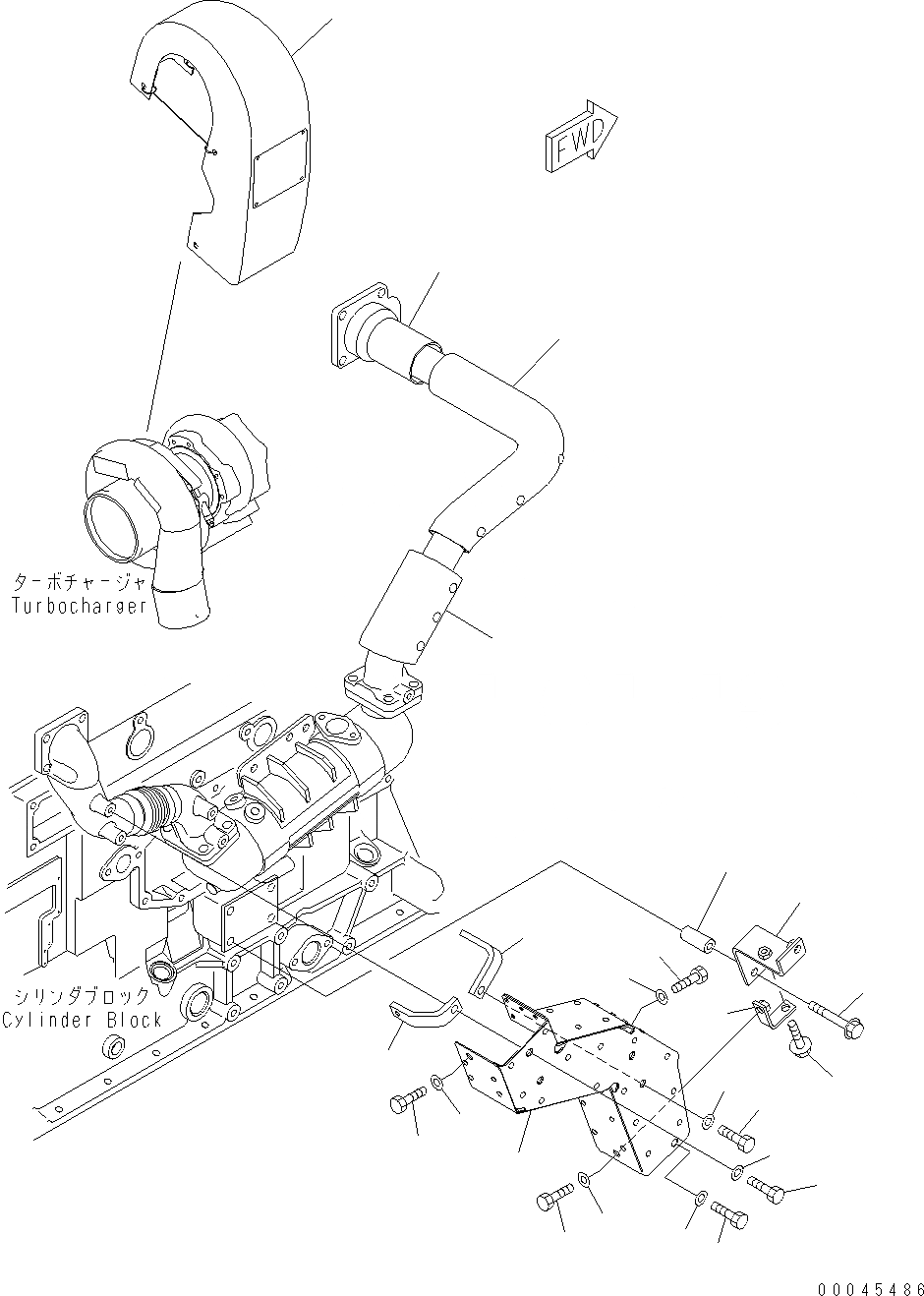 Схема запчастей Komatsu WA480-6 - ТЕРМОЗАЩИТА AA ДВИГАТЕЛЬ