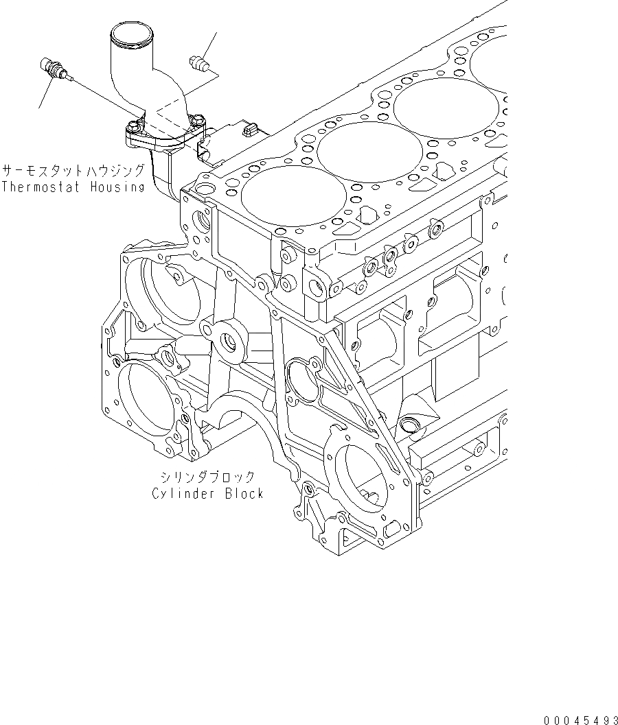 Схема запчастей Komatsu WA480-6 - ДАТЧИК ТЕМПЕРАТУРЫ ВОДЫ AA ДВИГАТЕЛЬ