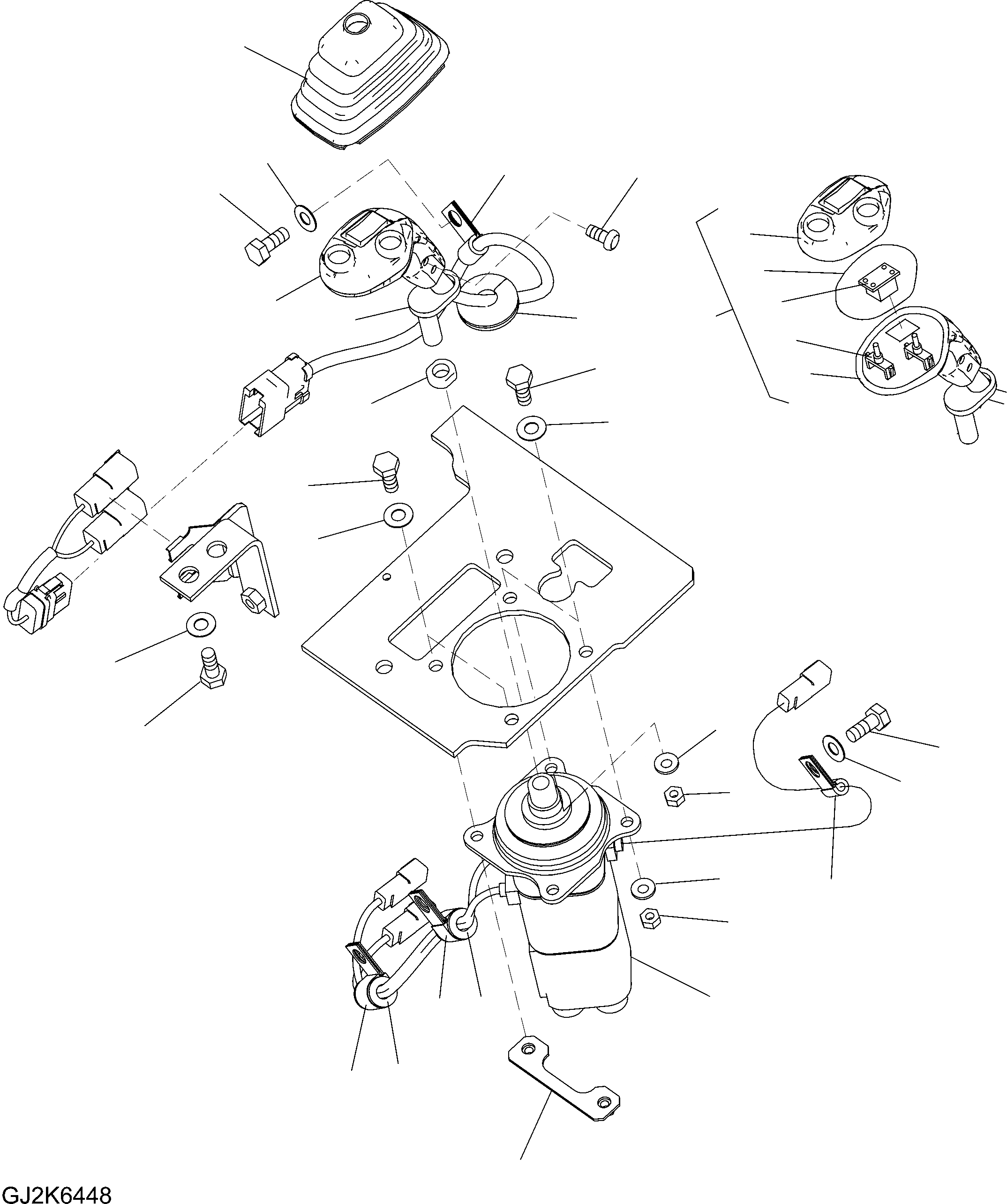 Схема запчастей Komatsu WA480-6 - УПРАВЛЕНИЕ ПОГРУЗКОЙ (2-Х СЕКЦИОНН. PPC) (РЫЧАГ) (/) (ДЛЯ MULTI FUNCTION MONO РЫЧАГ) K OPERATORґS ОБСТАНОВКА И СИСТЕМА УПРАВЛЕНИЯ