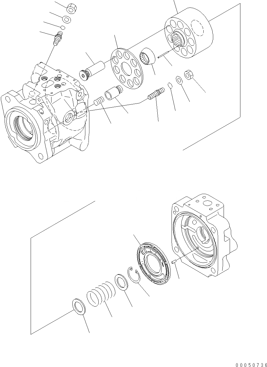 Схема запчастей Komatsu WA480-6 - ГИДР. НАСОС. (РУЛЕВ. УПРАВЛЕНИЕ) (/) Y ОСНОВН. КОМПОНЕНТЫ И РЕМКОМПЛЕКТЫ