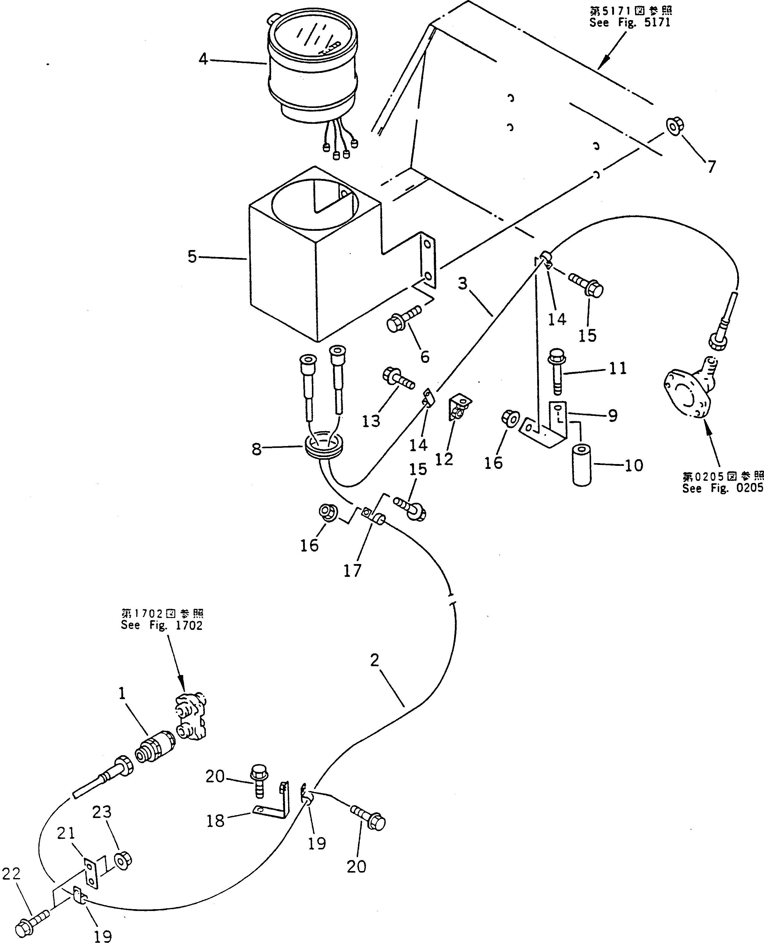Схема запчастей Komatsu WA50-1 - ТАХОГРАФ (ЛИНИЯ ДВИГАТЕЛЯ) (/) КОМПОНЕНТЫ ДВИГАТЕЛЯ И ЭЛЕКТРИКА