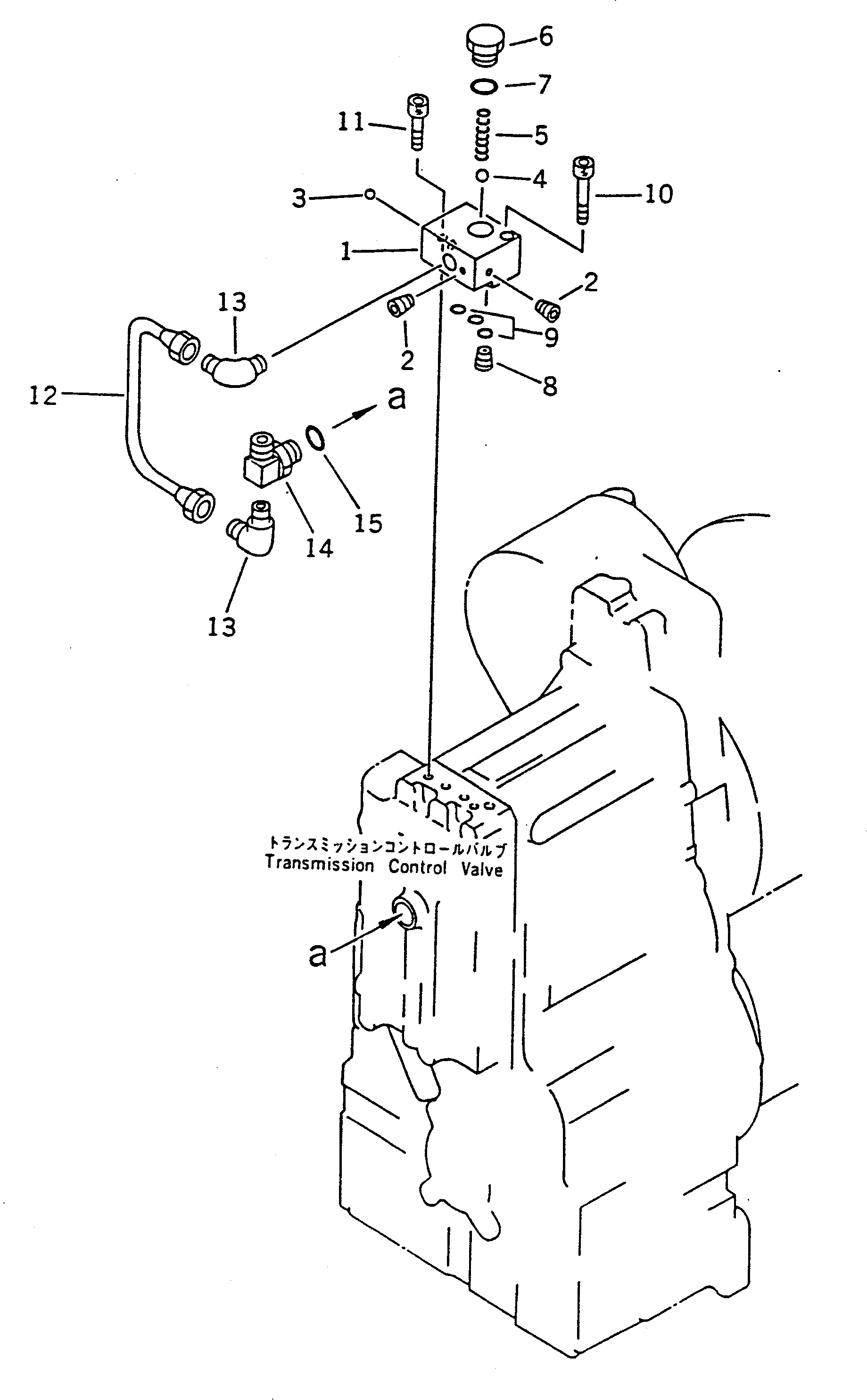 Схема запчастей Komatsu WA50-1 - КЛАПАН УПРАВЛЕНИЯ ТРАНСМИССИЕЙ (/)(№-9) ТРАНСМИССИЯ