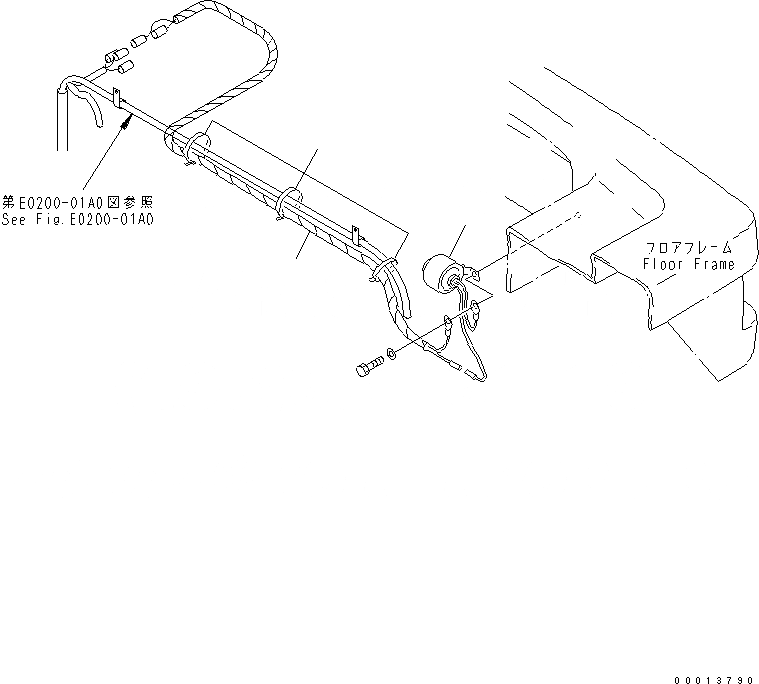 Схема запчастей Komatsu WA50-3-CB - СИГНАЛ. ЗАДНЕГО ХОДА ЭЛЕКТРИКА