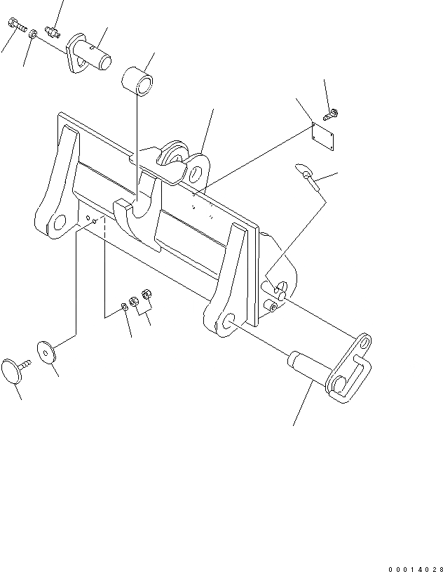 Схема запчастей Komatsu WA50-3-CB - СОЕДИНИТ. УСТР-ВО РАБОЧЕЕ ОБОРУДОВАНИЕ