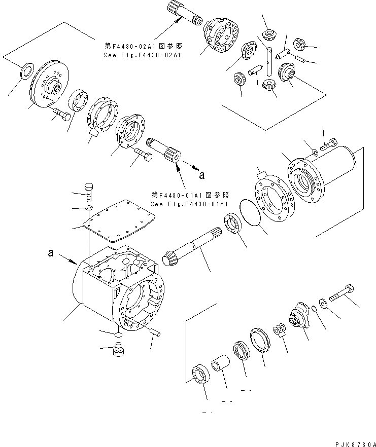 Схема запчастей Komatsu WA50-3 - ПЕРЕДНИЙ МОСТ (DEFFERENTIAL) (СЕВ. АМЕРИКА СПЕЦ-Я.)(№-999) ГИДРОТРАНСФОРМАТОР И ТРАНСМИССИЯ