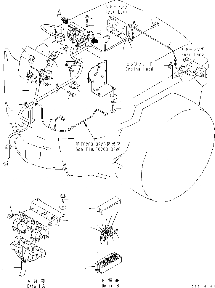 Схема запчастей Komatsu WA50-3-CN - ЭЛЕКТРИКА (ОСНОВН. ЛИНИЯ) (/) ЭЛЕКТРИКА