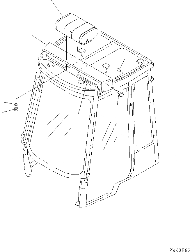 Схема запчастей Komatsu WA50-3-X - PATO LIGHT(№-999) КАБИНА ОПЕРАТОРА И СИСТЕМА УПРАВЛЕНИЯ