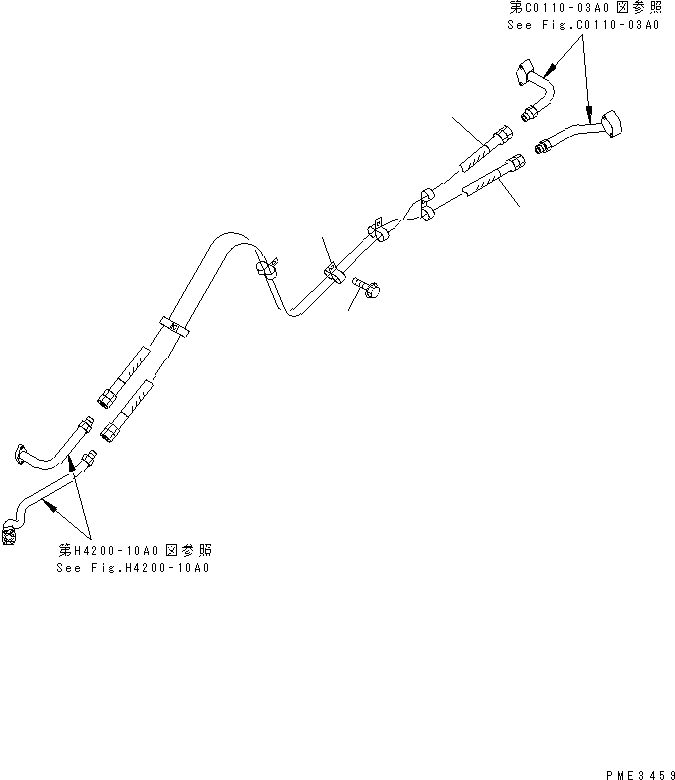 Схема запчастей Komatsu WA500-3 - ОХЛАЖД-Е (ОХЛАЖДЕНИЕ СИСТЕМЫ ПОВОРОТА) (С ВСАСЫВ. ВЕНТИЛЯТОРОМ) (ДЛЯ EC)(№-) СИСТЕМА ОХЛАЖДЕНИЯ