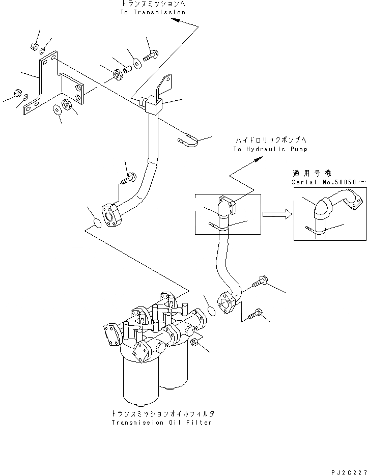 Схема запчастей Komatsu WA500-3 - ГИДРОТРАНСФОРМАТОР И ТРАНСМИССИЯ ЛИНИЯ (МАСЛ. ФИЛЬТР ТРУБЫ¤ МАСЛ. ФИЛЬТР )(№-89) ГИДРОТРАНСФОРМАТОР И ТРАНСМИССИЯ