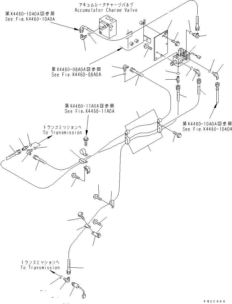 Схема запчастей Komatsu WA500-3 - УПРАВЛ-Е ТОРМОЗОМ (ЛИНИЯ ВЫКЛЮЧЕНИЯ СТОЯНОЧНОГО ТОРМОЗА)(№-) КАБИНА ОПЕРАТОРА И СИСТЕМА УПРАВЛЕНИЯ