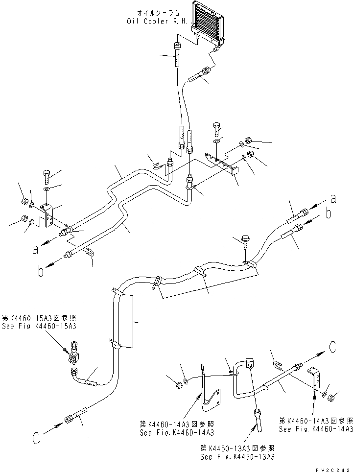 Схема запчастей Komatsu WA500-3 - УПРАВЛ-Е ТОРМОЗОМ (НАСОС - МАСЛООХЛАДИТЕЛЬ¤ /) (С ВСАСЫВ. ВЕНТИЛЯТОРОМ) (ДЛЯ EC) КАБИНА ОПЕРАТОРА И СИСТЕМА УПРАВЛЕНИЯ