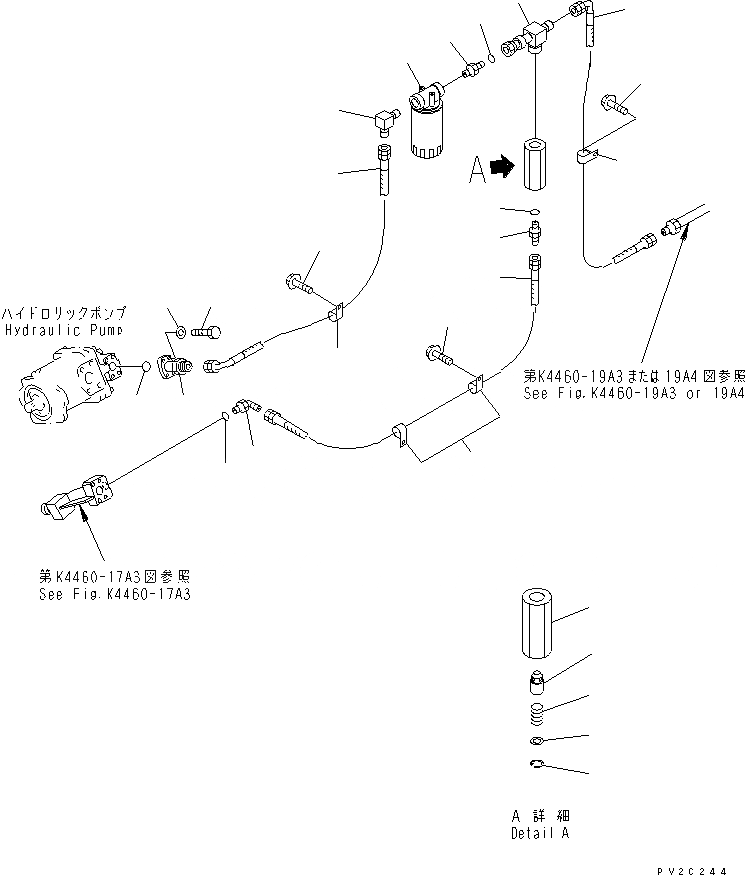 Схема запчастей Komatsu WA500-3 - УПРАВЛ-Е ТОРМОЗОМ (НАСОС - МАСЛООХЛАДИТЕЛЬ¤ /) (С ВСАСЫВ. ВЕНТИЛЯТОРОМ)(№-) КАБИНА ОПЕРАТОРА И СИСТЕМА УПРАВЛЕНИЯ