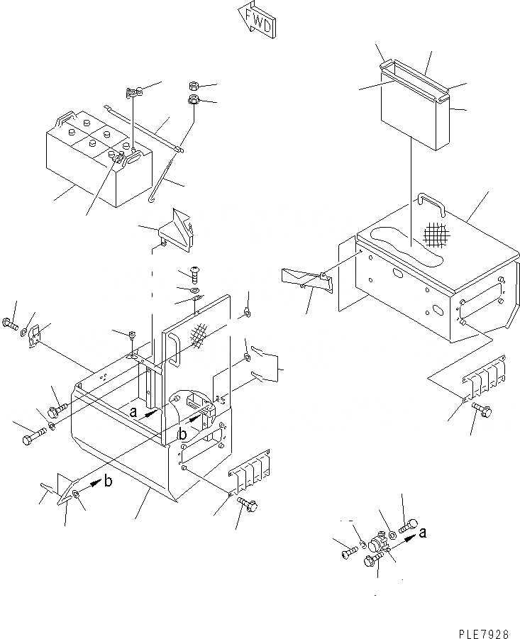 Схема запчастей Komatsu WA500-1 - АККУМУЛЯТОР И Э/ПРОВОДКА ПЕРЕКЛЮЧАТЕЛЯ(№-) КОМПОНЕНТЫ ДВИГАТЕЛЯ И ЭЛЕКТРИКА