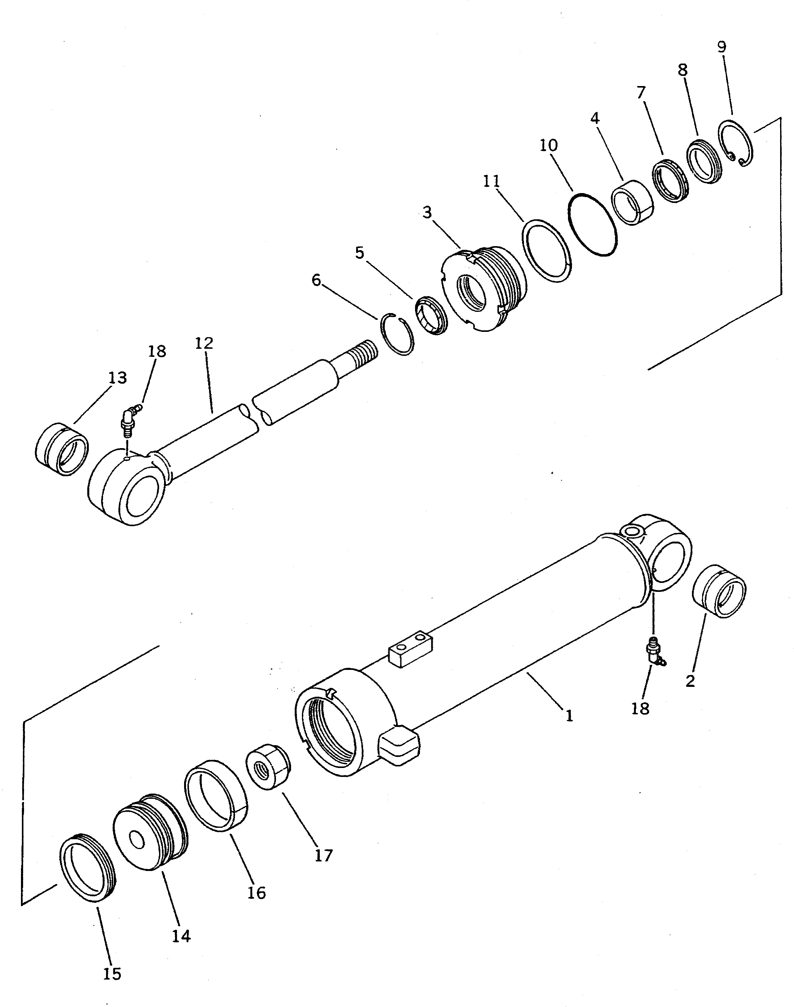 Схема запчастей Komatsu WA500-1 - ЦИЛИНДР РУЛЕВ. УПР-Я(№-9999) РУЛЕВ. УПРАВЛЕНИЕ И СИСТЕМА УПРАВЛЕНИЯS