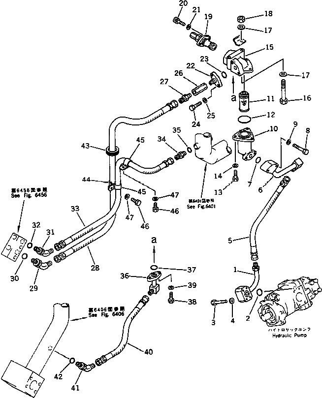 Схема запчастей Komatsu WA500-1 - ГИДРОЛИНИЯ (P.O.C. КЛАПАН ЛИНИЯ) (/) (СПЕЦ-Я TBG)(№-9999) УПРАВЛ-Е РАБОЧИМ ОБОРУДОВАНИЕМ