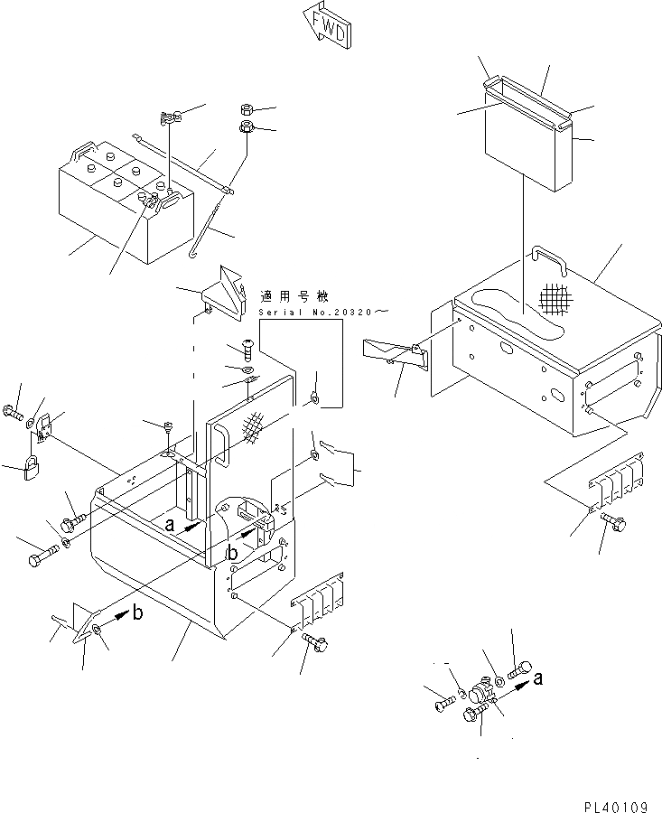 Схема запчастей Komatsu WA500-1 - АККУМУЛЯТОР И Э/ПРОВОДКА ПЕРЕКЛЮЧАТЕЛЯ(№-) КОМПОНЕНТЫ ДВИГАТЕЛЯ И ЭЛЕКТРИКА