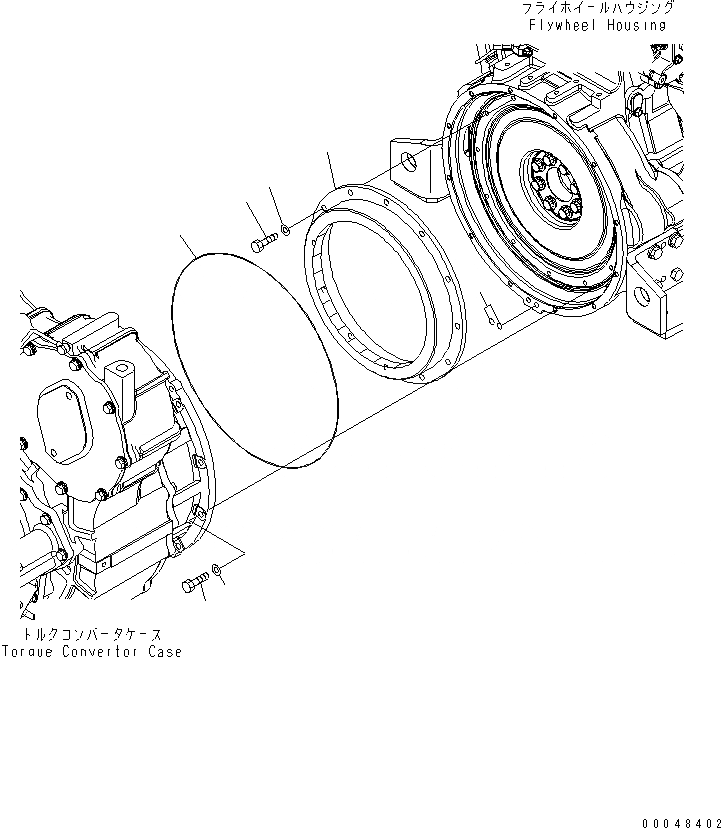Схема запчастей Komatsu WA500-6 - ДЕМПФЕР(№-) КОМПОНЕНТЫ ДВИГАТЕЛЯ