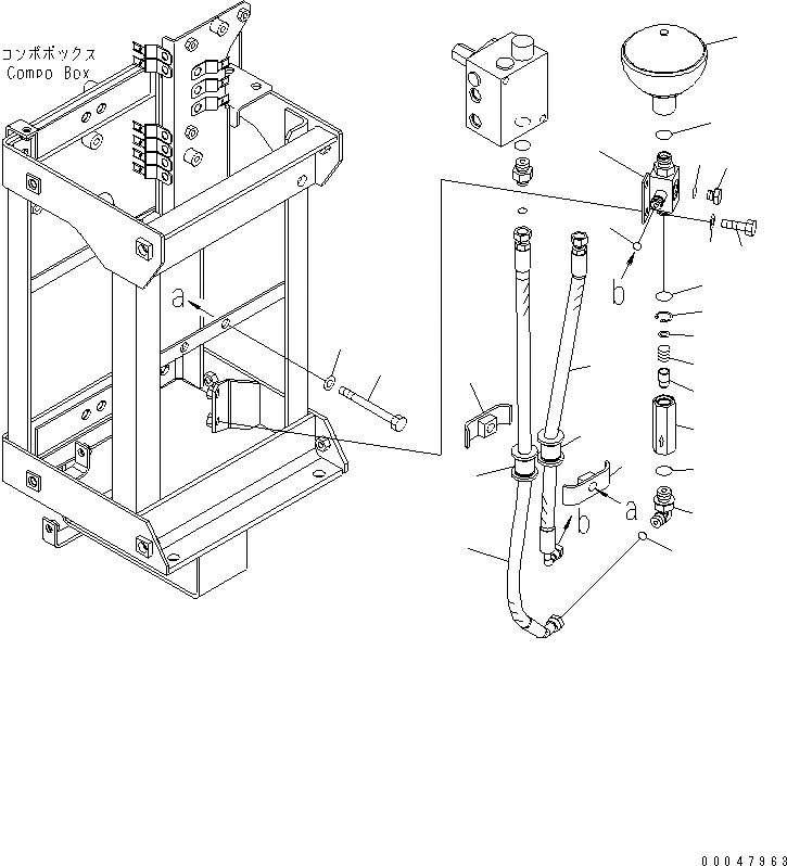 Схема запчастей Komatsu WA500-6 - ТОРМОЗ. COMPO КОРПУС (ЗАГРУЗОЧН. КЛАПАН) (КОМПОНЕНТЫ /)(№-) КАБИНА ОПЕРАТОРА И СИСТЕМА УПРАВЛЕНИЯ