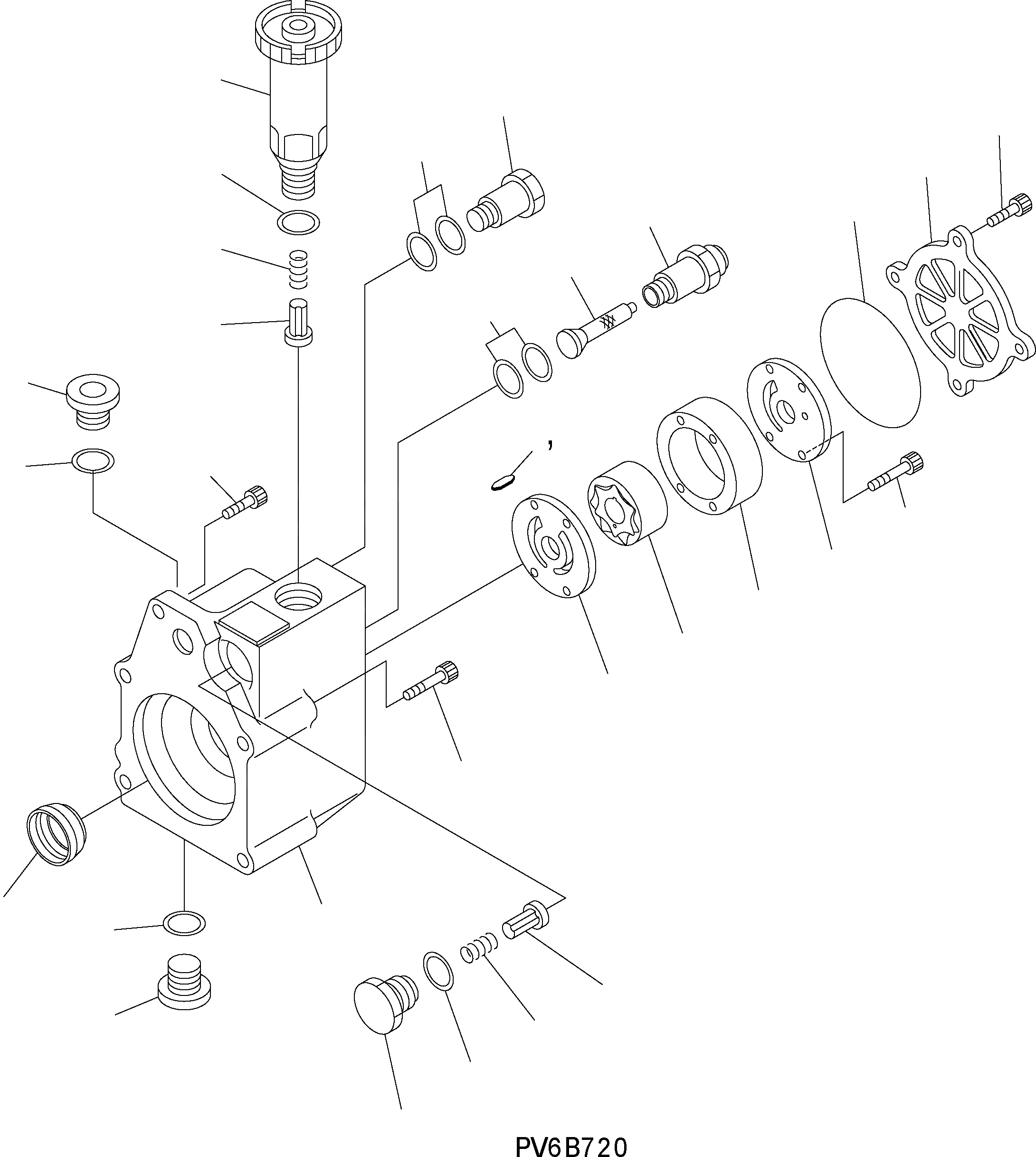 Схема запчастей Komatsu WA500-3H - ТОПЛИВН. НАСОС (ВНУТР. ЧАСТИ) AA ДВИГАТЕЛЬ