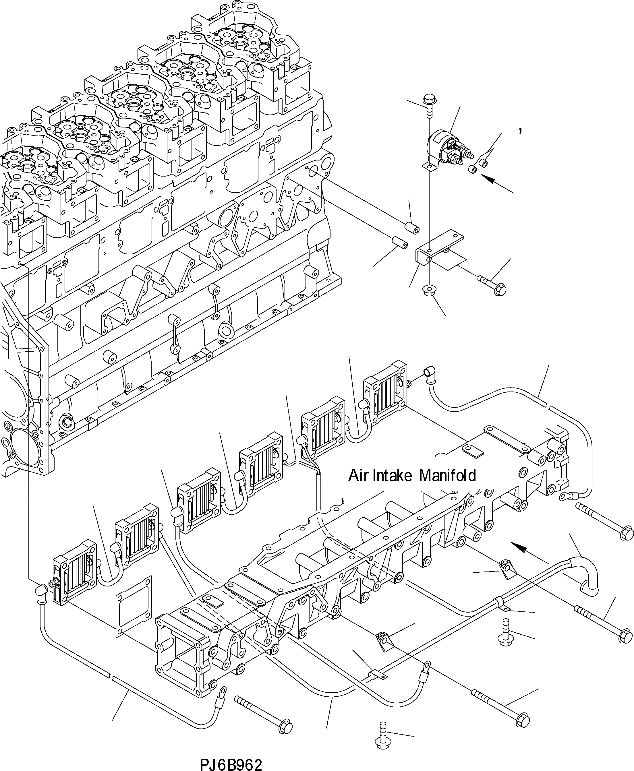 Схема запчастей Komatsu WA500-3H - ЭЛЕКТРОПРОВОДКА (ПЕРЕКЛЮЧАТЕЛЬ И ОБОГРЕВАТЕЛЬ.) AA ДВИГАТЕЛЬ