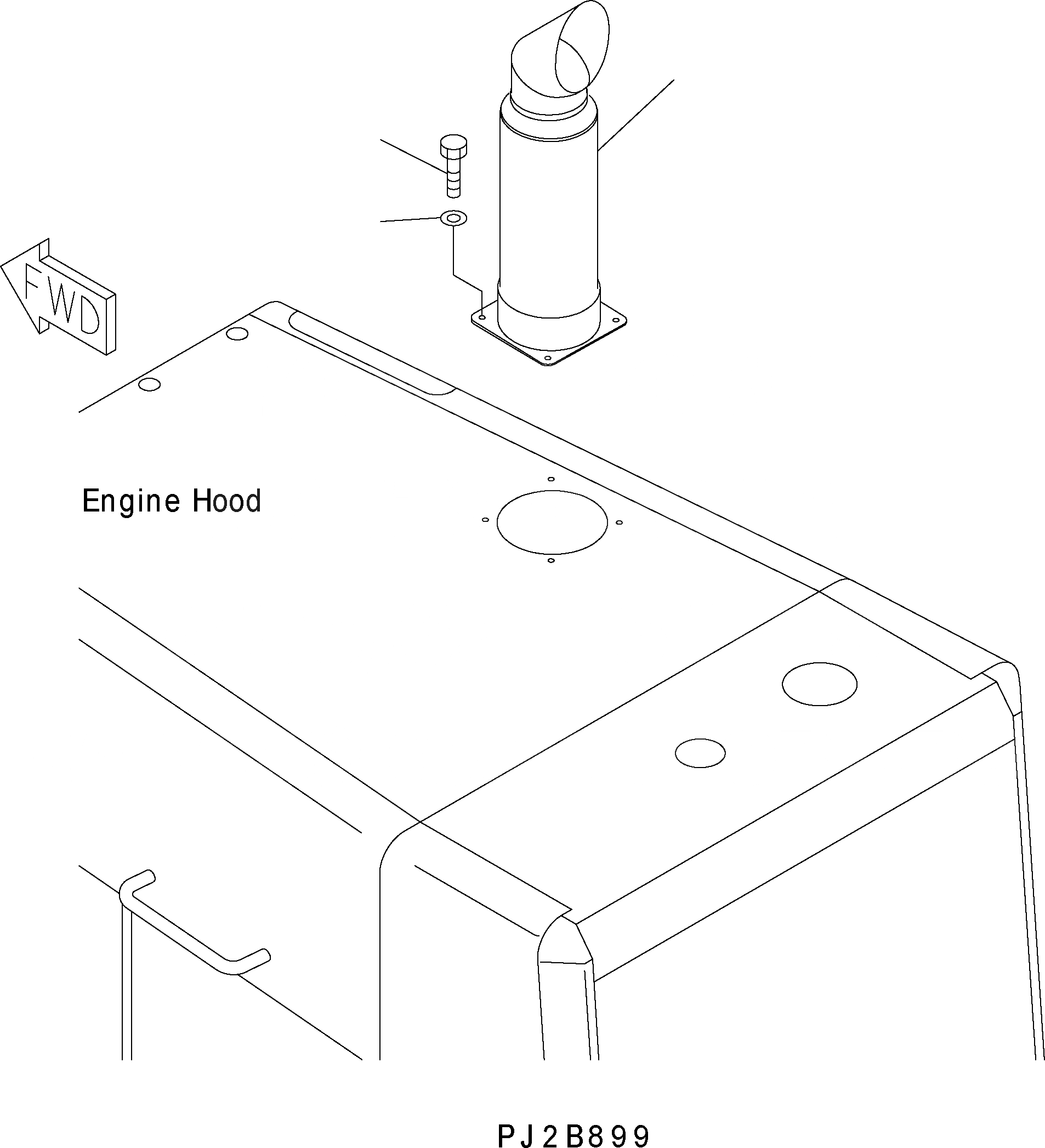 Схема запчастей Komatsu WA500-3H - ВЫПУСКН. B КОМПОНЕНТЫ ДВИГАТЕЛЯ
