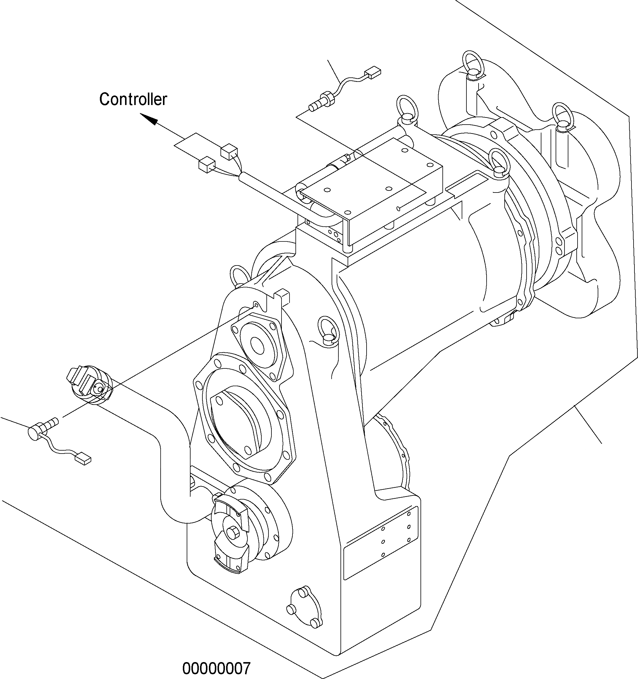 Схема запчастей Komatsu WA500-3H - ГТР ASSEMBLY F ТРАНСМИССИЯ