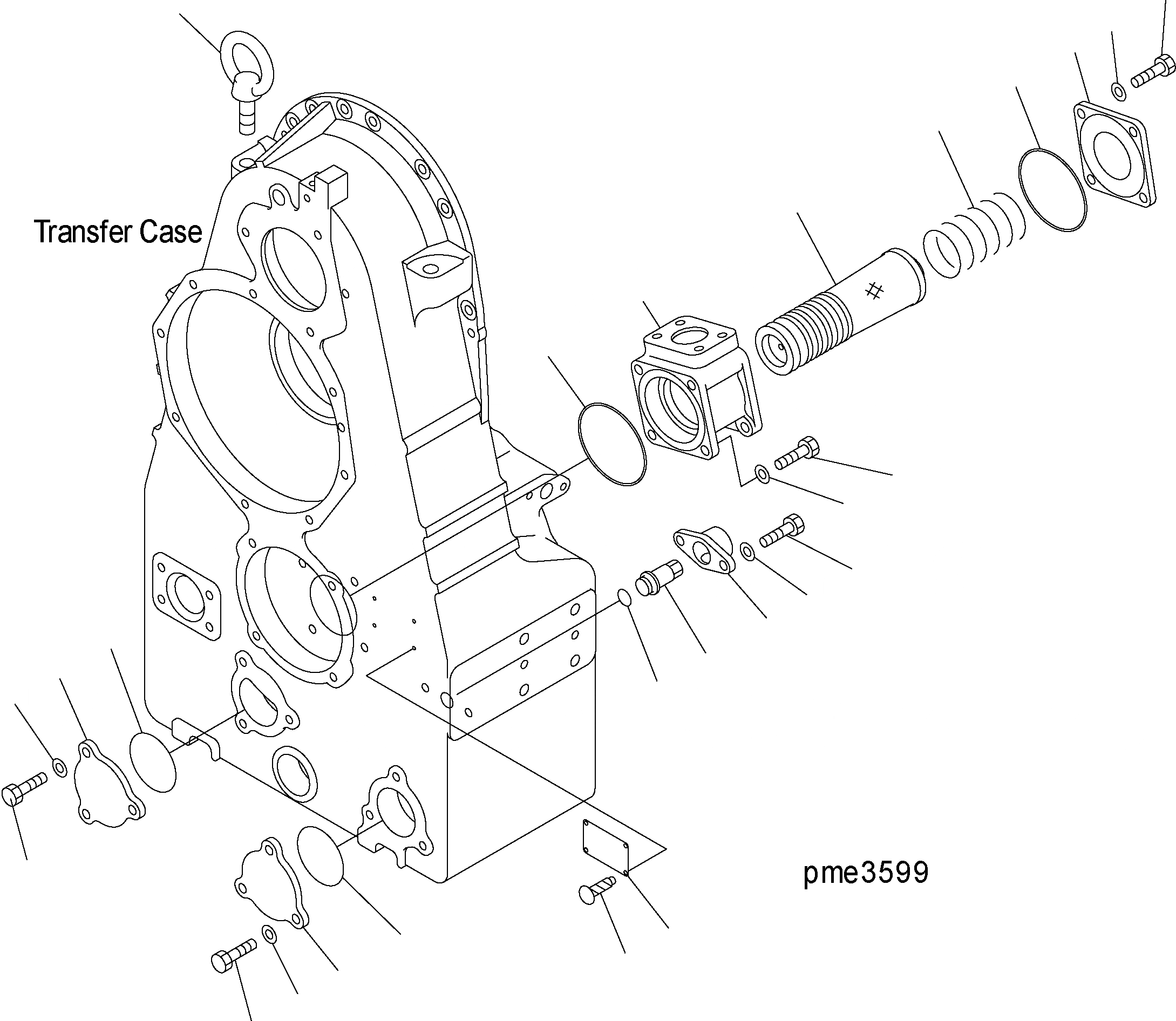Схема запчастей Komatsu WA500-3H - ТРАНСМИССИЯ (ПЕРЕДАЧА МАГНИТ) F ТРАНСМИССИЯ